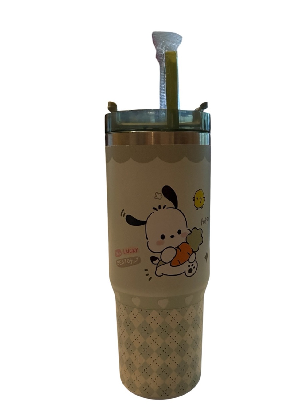 Sanrio Pastel Checkers 30 oz Insulated Tumbler